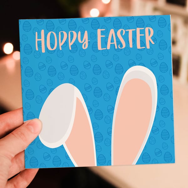 Easter card: Hoppy Easter
