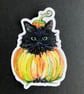 Halloween Cat Die Cut Waterproof Stickers - Pack of 4 Meowoween Designs - Image 5