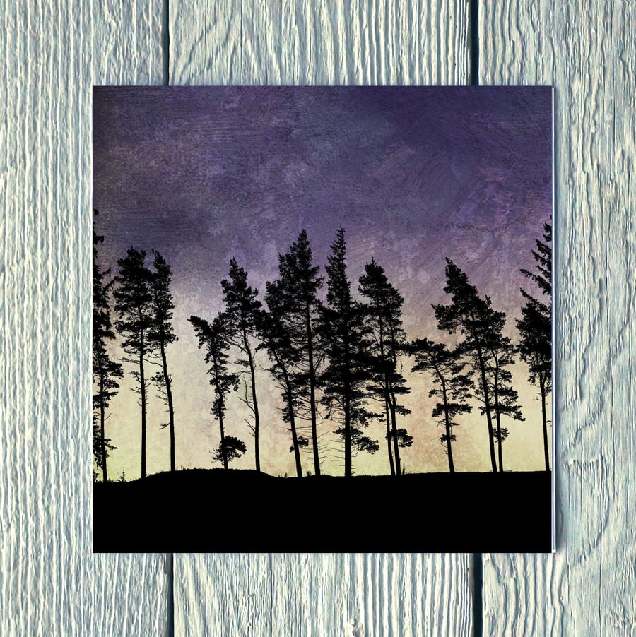 Northumbria Tree Ridge No.1, Greetings Card