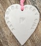 Loveheart hanger, ceramic lovehearts, gift idea, home decor, pottery - Image 7