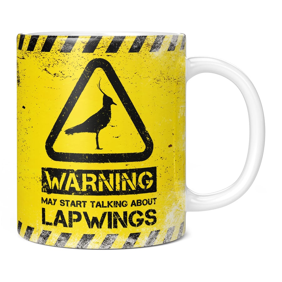 Warning May Start Talking About Lapwings 11oz Coffee Mug Cup - Perfect Birthday 