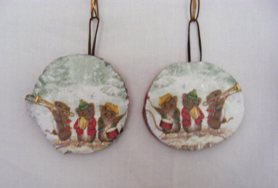 Handmade Set of 2 Christmas Wall Decorations.