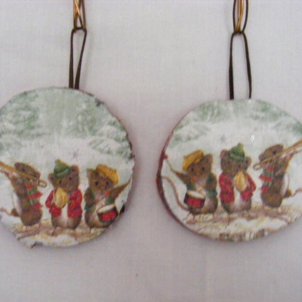 Handmade Set of 2 Christmas Wall Decorations.
