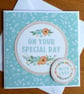 On Your Special Day Card - Embroidery Hoop 