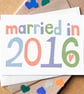 Custom Married in... Wedding Anniversary Card - Image 7