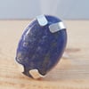 Sterling Silver Lapis Lazuli Statement Ring