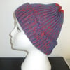 SALE POST FREE adult knitted chunky winter beanie hat ( ref F 694 H 7)