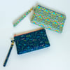 Wristlet purse or small clutch made with Liberty of London tana lawn