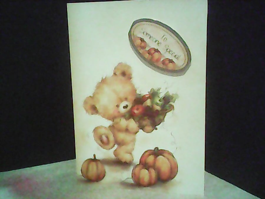 CUTE TEDDY BEAR  CARD