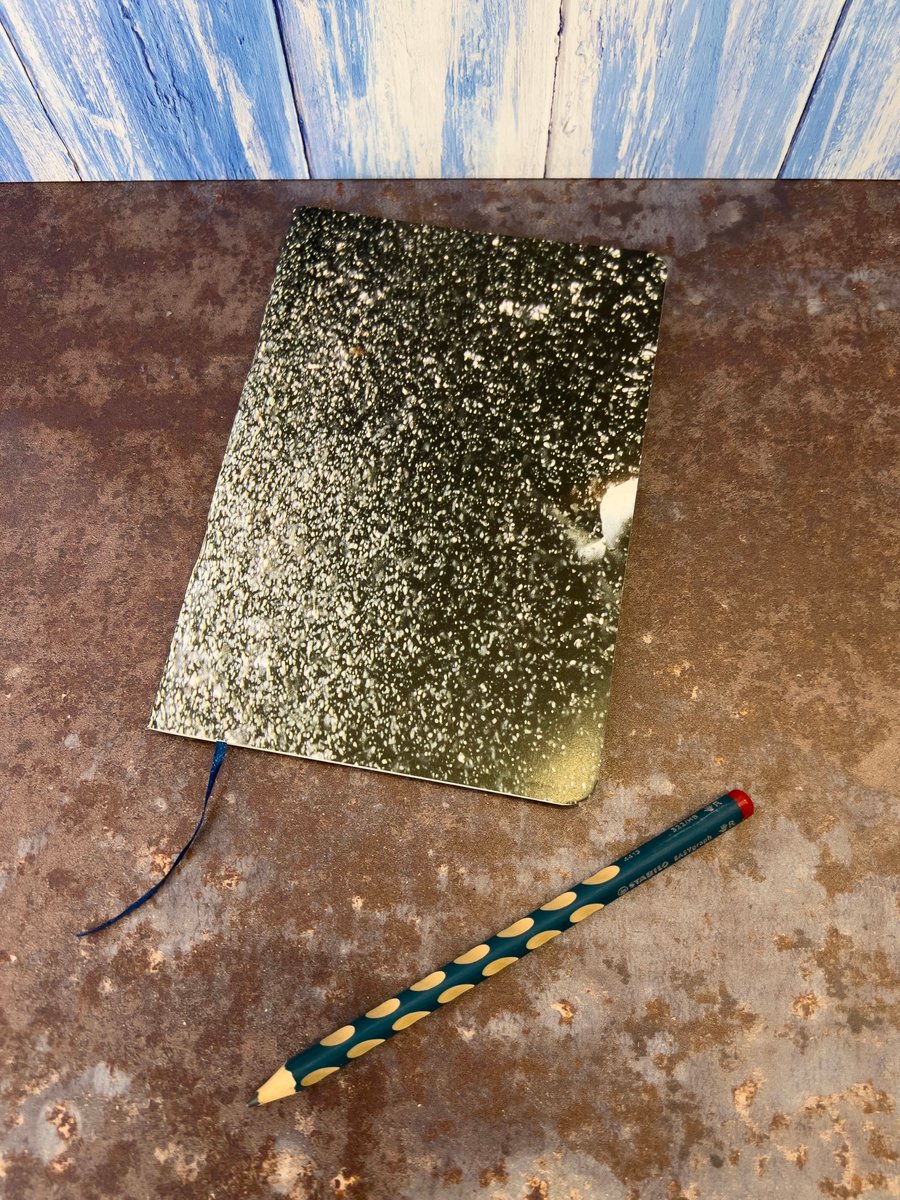 Notebook, Marine themed, A5 (ish), made from up-cycled and recycled materials.