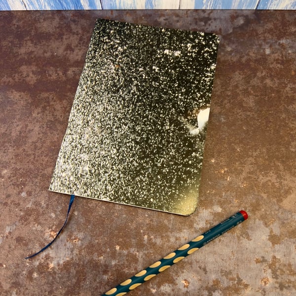 Notebook, Marine themed, A5 (ish), made from up-cycled and recycled materials.