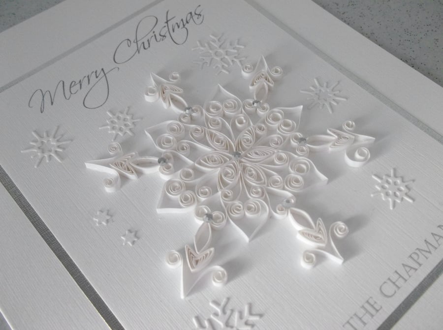 Quilled Christmas card 