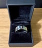 "Decoherence" - Heavy Sterling Silver Ring - 12g - Made To Any Size - 8mm x 2mm - Image 2