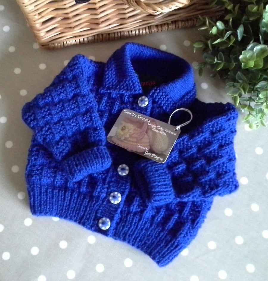 Baby Boy's Royal Blue Cardigan 3-9 months size