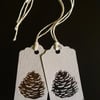 Fir Cone Gift Tags x 10