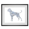 Personalised Boxer Dog Design Word Art Gifts 