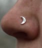 Nose Stud Crescent Moon - Image 1