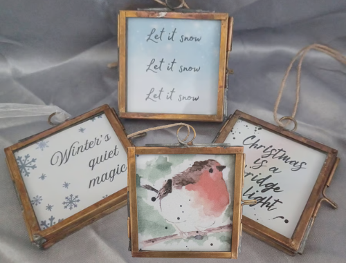 Miniature Framed Christmas Art Prints