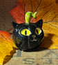 Kitkin small ceramic cat pumpkin decoration - Image 3