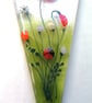 Fused Glass Flower Pot Stake: Hand-Cut Patio Planter Decoration - Image 5