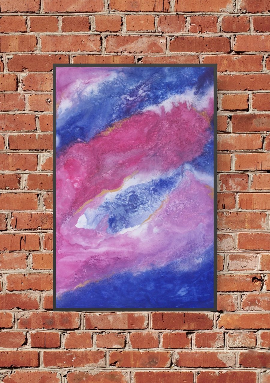 Dream Day In Pink Abstract Original Painting