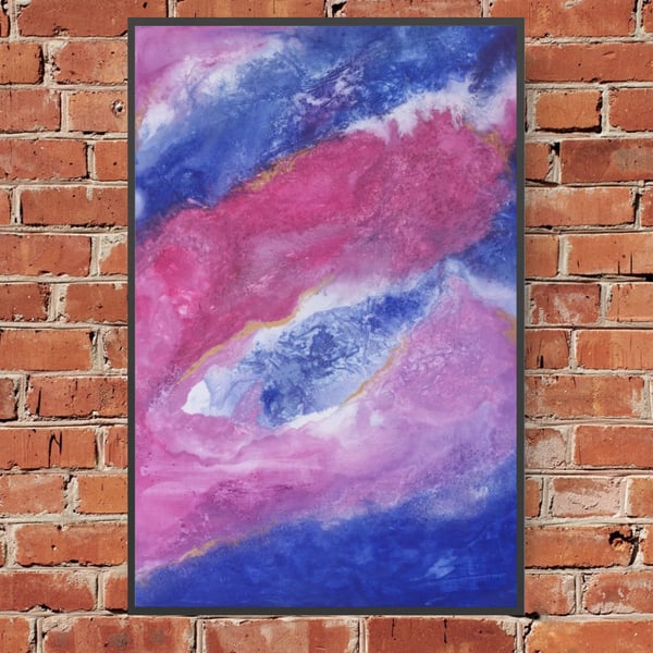 Dream Day In Pink Abstract Original Painting
