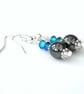 Handmade hematite earrings with crystals by Swarovski® - Image 4