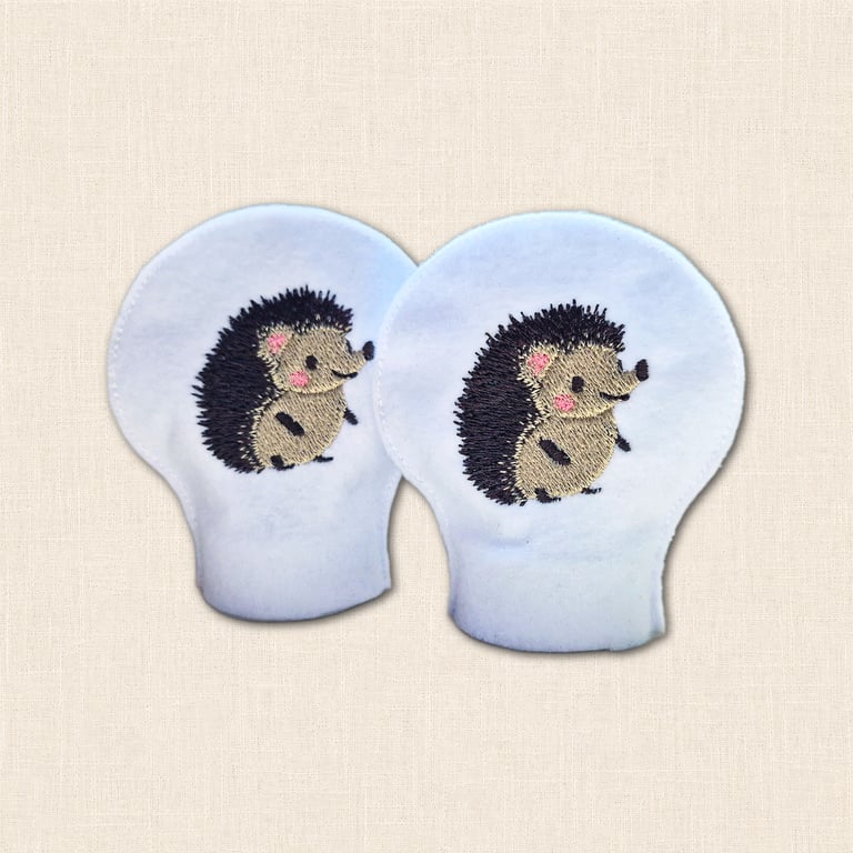 Hedgehog Tealight Covers - Embroidered Felt Woodland Decor