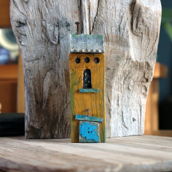 Wonky Driftwood Hoose, Driftwood Art from Scotland No30 