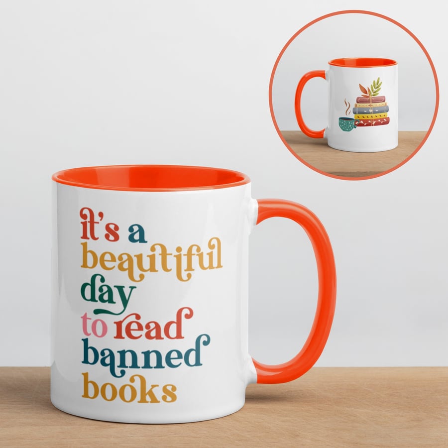 "Read Banned Books" Mug, Gift for Book Lovers