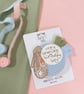 Blue Peter Rabbit bunny birthday rosette