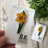 Daffodil - hand made Pin, Badge, Brooch