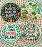 Plant Lover Coaster Set – Set of 4 Botanical Wooden Coasters – Houseplant Gift - Image 1
