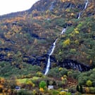 Waterfall Flamsdalen Valley Flam Norway Scandinavia Photograph Print