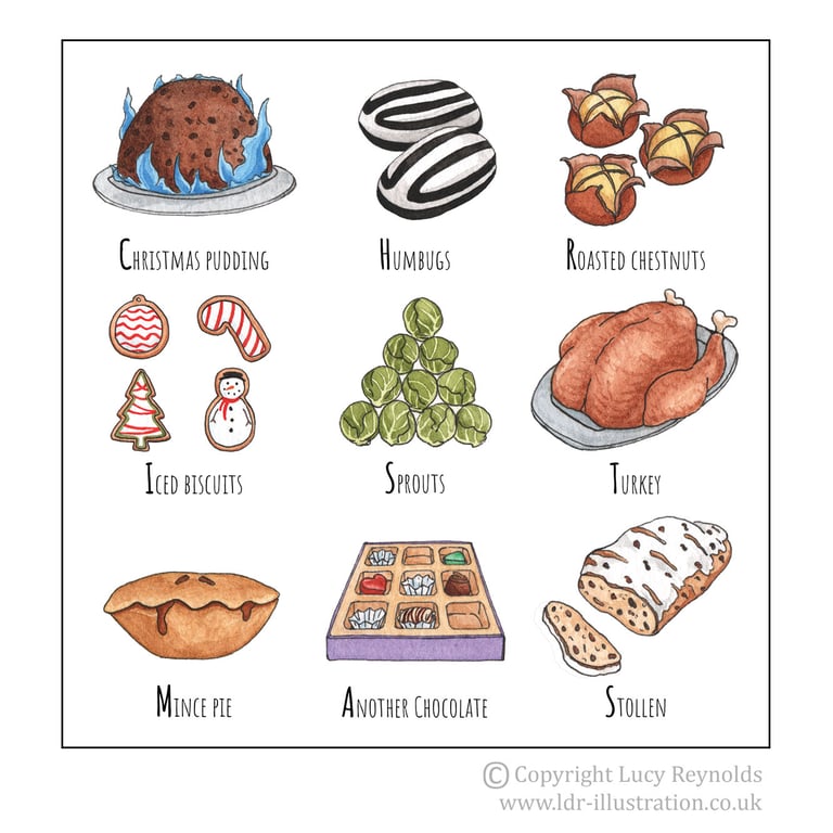 Single 'Christmas Feast' Card