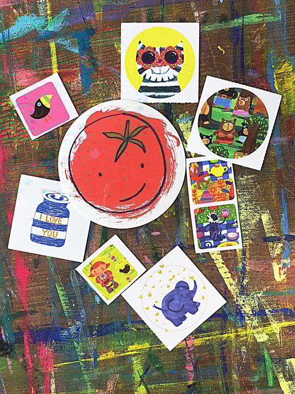 Mystery Sticker bag (various designs) by Jo Brown