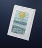 Individually Hand Crafted Textile Blank Card - Image 1