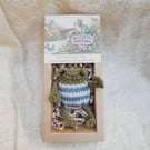 Emotional Support Frog in Gift Box Handknitted Comfort Companion Thoughtful Gift