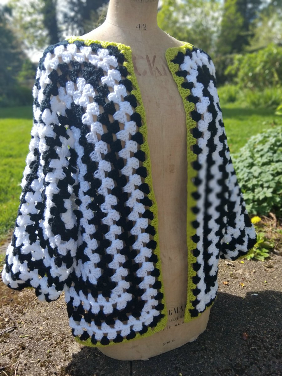 Mostly Monochrome Cardigan