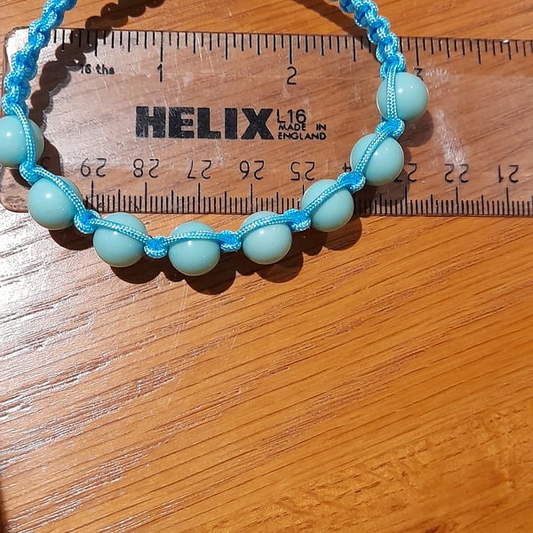 Bead and Macrame Bracelet