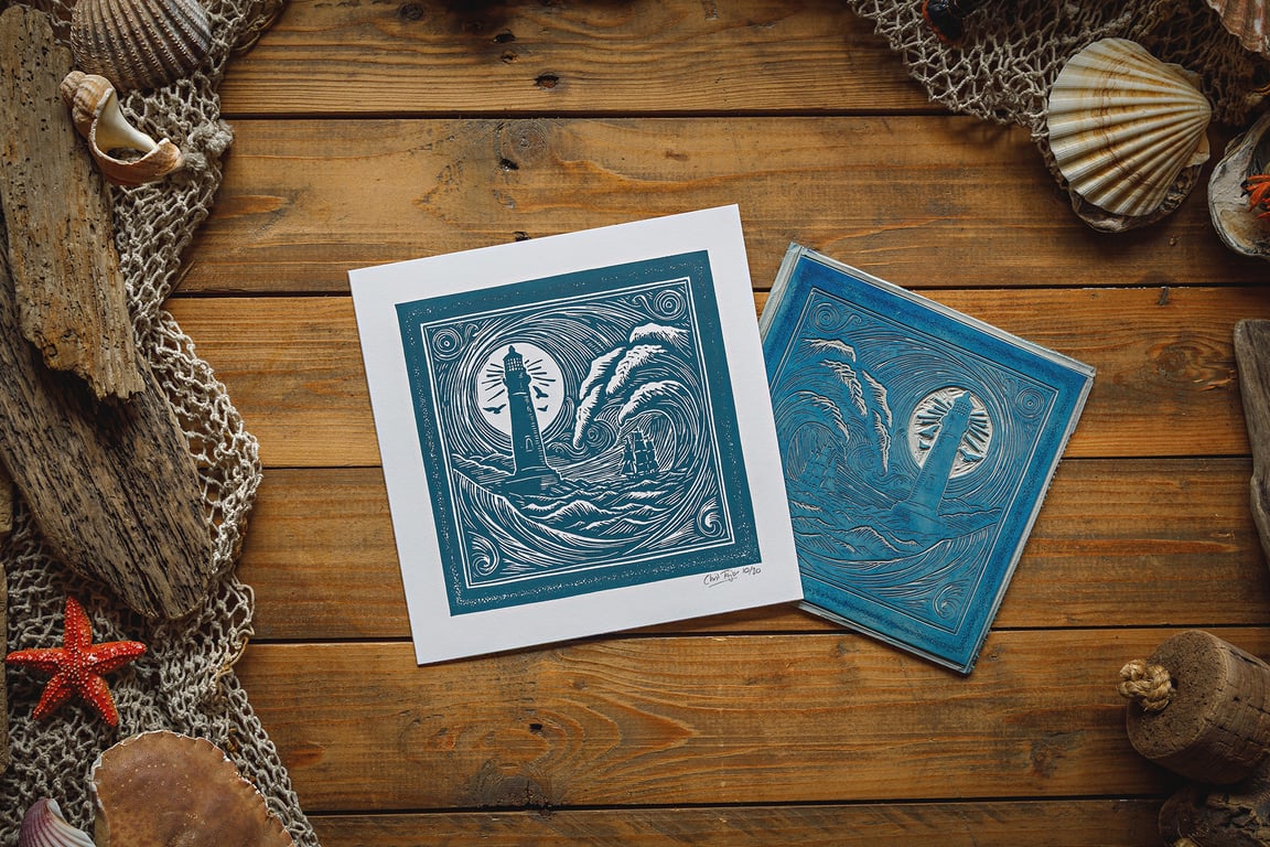 Storm Sea - print 8x8"