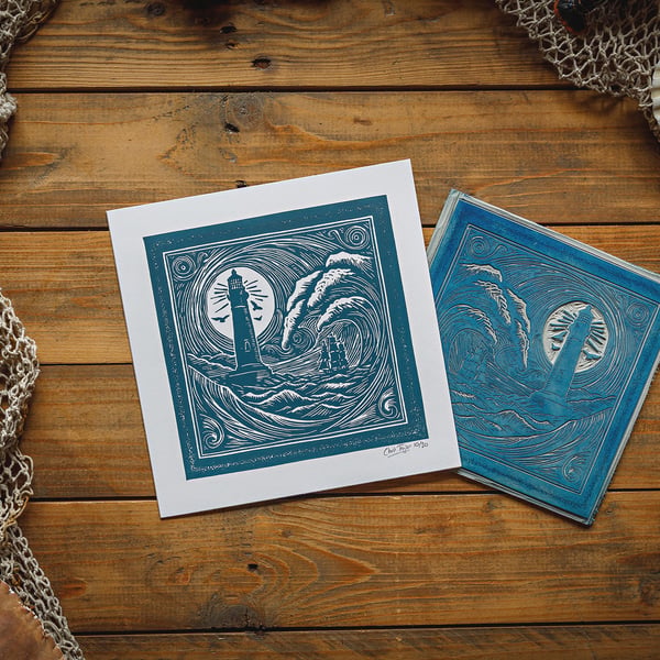 Storm Sea - print 8x8"