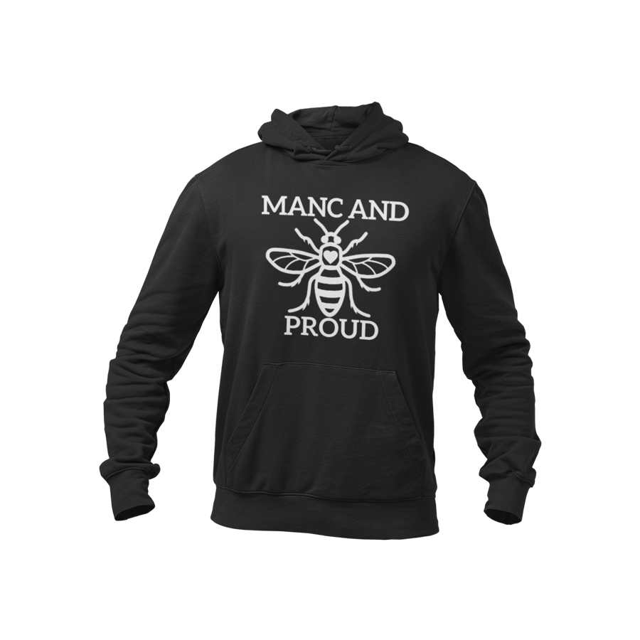 Manchester Bee  Hoodie -Manc And Proud