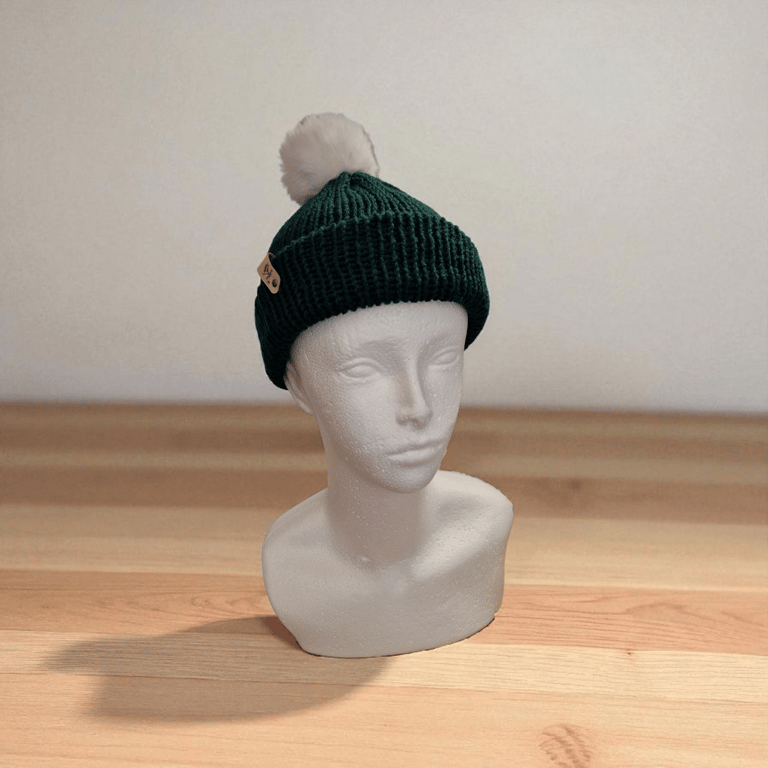 Childs Knitted pompom hat