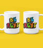 Be reyt mug, brightly coloured ceramic mug, Sheffield mug - Image 4
