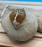 Scottish Sea Glass Pendant, Tree of Life  - Image 2