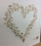 Golden Wedding Anniversary hand embroidered card - Image 3