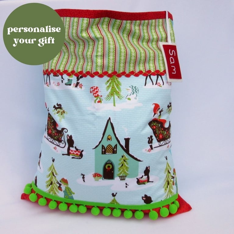Santa Sack - Winter Wonderland Present Bag 