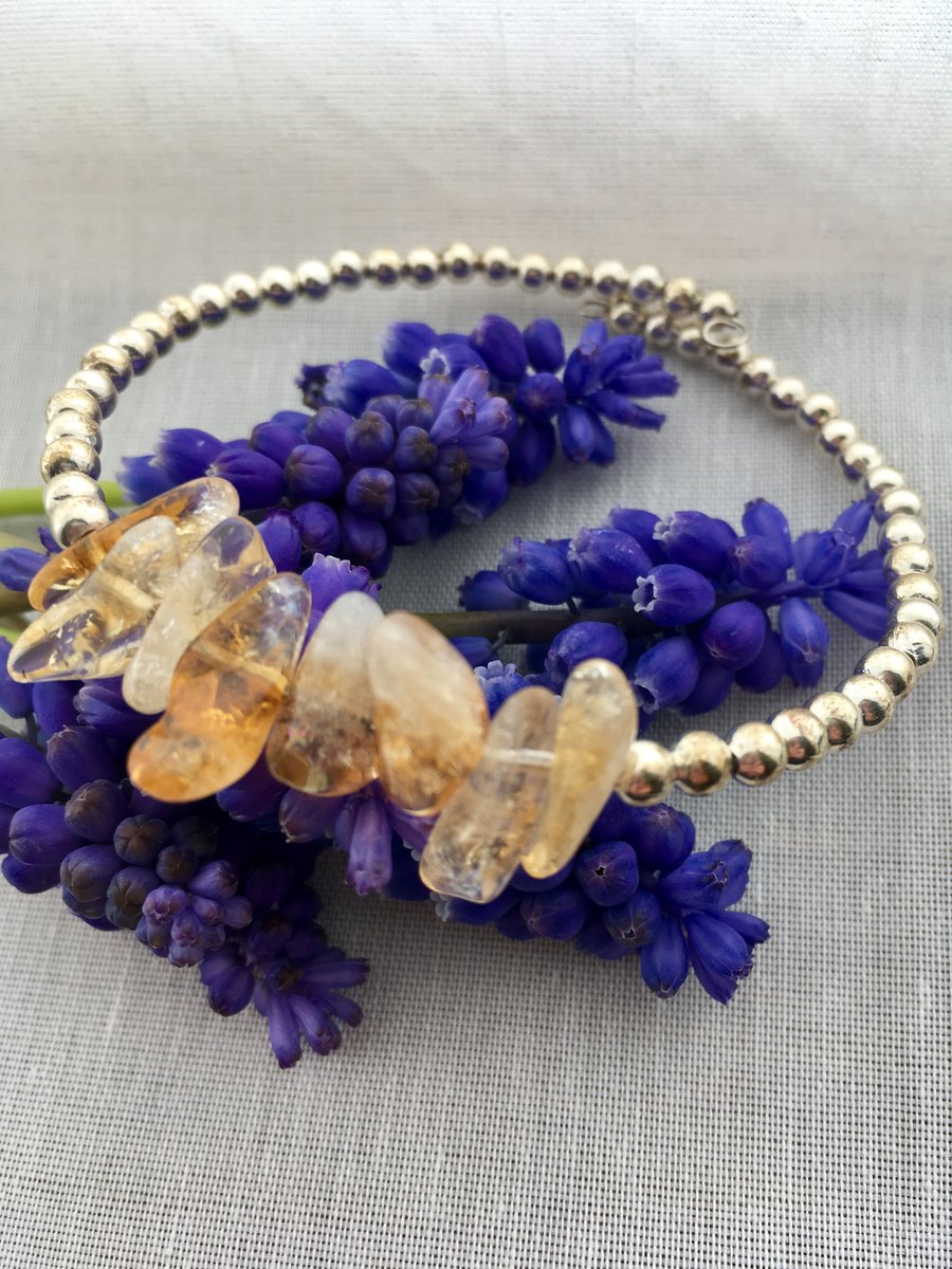 Citrine stacking bracelet
