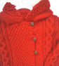 Child's Knitted Duffel Jacket, Winter Coat, Custom Make, Cabled Hooded Jacket - Image 3
